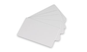 Standard Blanko Plastikkarten Kategorie Bild